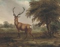 A stag in a landscape - (after) James Ward