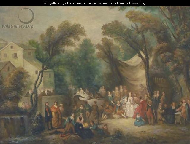 The garden party - Jean-Antoine Watteau