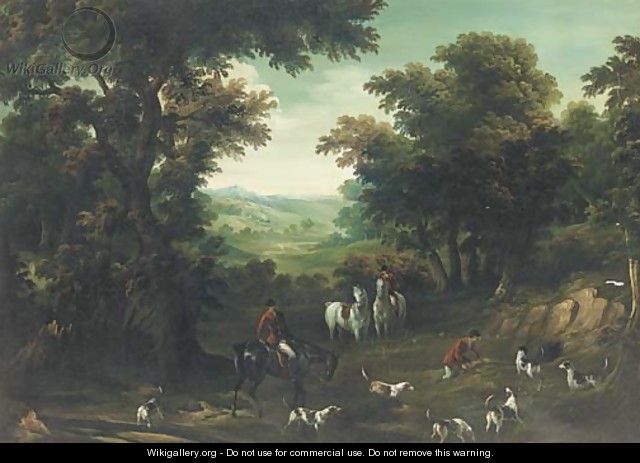 A hunting party at a covert - (after) John Wootton