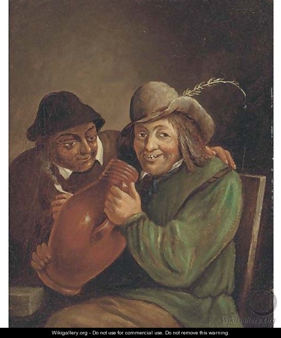 Peasants smoking and drinking in a tavern 5 - (after) David The Younger Teniers