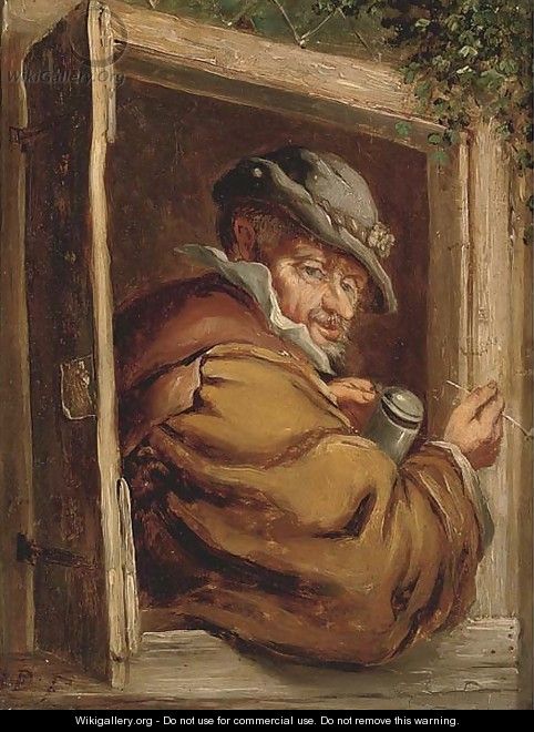 Enjoying a pipe and a good ale - (after) David The Younger Teniers