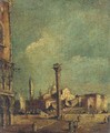 The Piazetta, Venice, looking towards S. Giorgio Maggiore - (after) Francesco Guardi