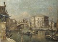 The Grand Canal with the Rialto Bridge - (after) Francesco Guardi