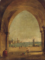 The Bacino Di San Marco From The Colonnade Of The Doge'S Palace - (after) Francesco Guardi