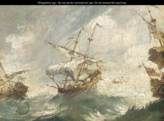Shipping in stormy seas - (after) Francesco Guardi