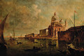 A view of Venice, looking Westwards towards Santa Maria della Salute, with the spirals of the Customs House beyond - (after) Francesco Guardi
