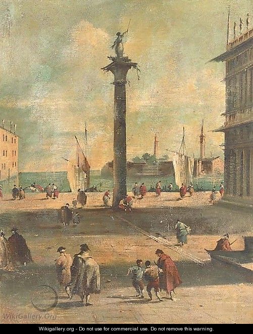 A Venetian capriccio - (after) Francesco Guardi