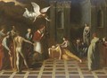 The Death of a female Saint - (after) Francesco Del Cairo