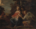 The Rest on the Flight into Egypt 2 - (after) Francesco Albani