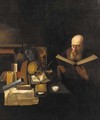 A philosopher in his study - Gerrit Van Honthorst