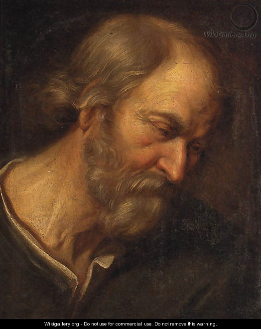 An old Man, head and shoulders - Giovanni Francesco Guercino (BARBIERI)