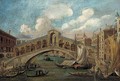The Rialto Bridge; and The Doge's Palace, Venice - (Giovanni Antonio Canal) Canaletto