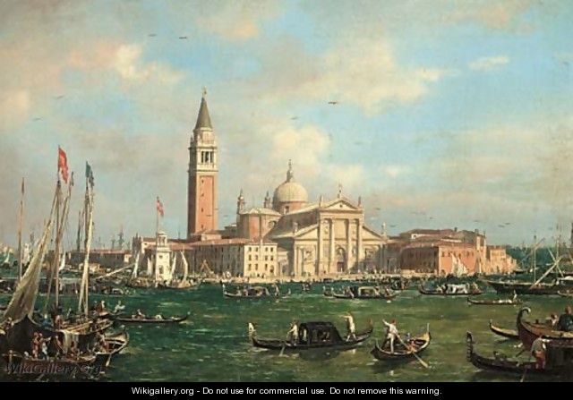San Giorgio Maggiore from Canale San Marco - (Giovanni Antonio Canal) Canaletto