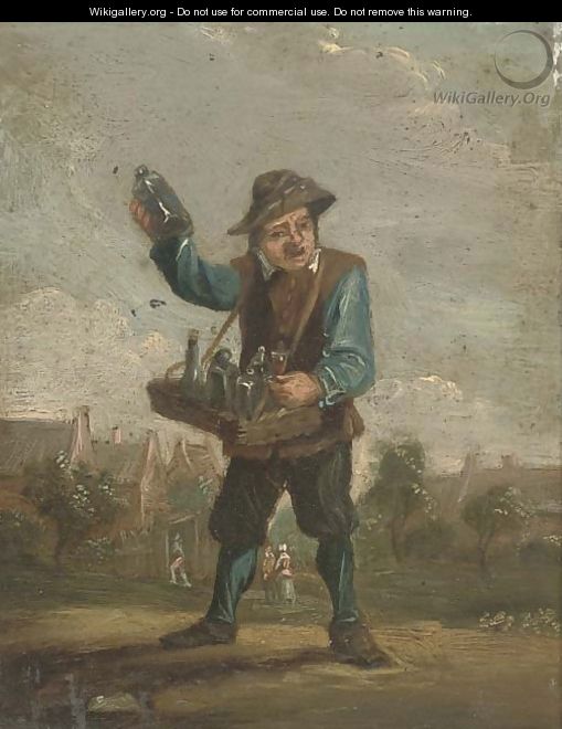 A wine seller - (after) David The Younger Teniers