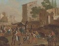 A brawl in a market place - (after) Cornelis De Wael