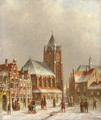 Town in winter - Pieter Gerard Vertin