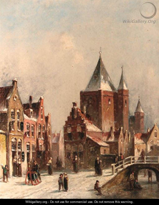 A view in the city of Haarlem - Pieter Gerard Vertin