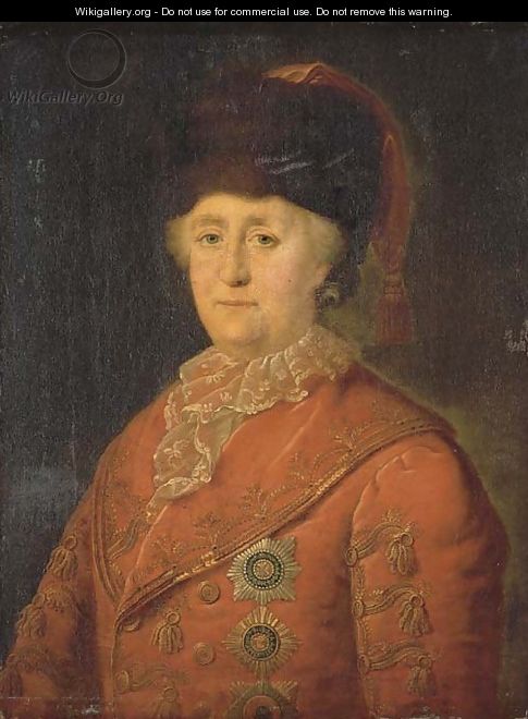 Portrait of the Empress Catherine II of Russia (1729-1796) - Petr Semenovich Drozhdin