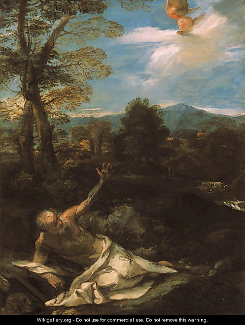Saint Jerome in the wilderness 2 - Pier Francesco Mola