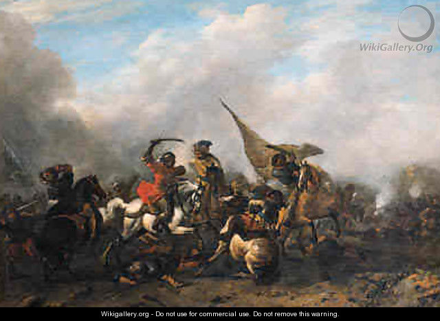A cavalry skirmish - Philips Wouwerman