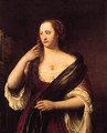 A Vanitas A lady at her toilet - Philips Koninck
