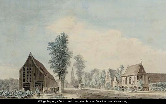 A distant view of Amersfoort - Paulus Van Liender