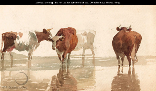 Cattle watering - Peter de Wint