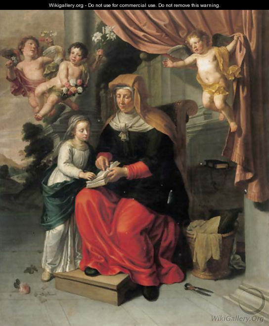 The Education of the Virgin - Pieter van Lint