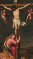 The Crucifixion with Mary Magdalene - Pieter van Lint