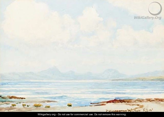 The mountains of Mull from Crinan - Peter MacGregor Wilson