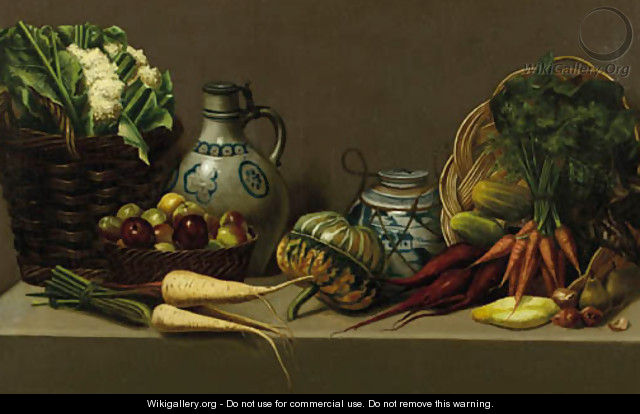 Still life with pottery and vegetable - Paul Rink