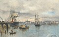 Shipping in the harbour at Bordeaux - Paul-Louis Delance
