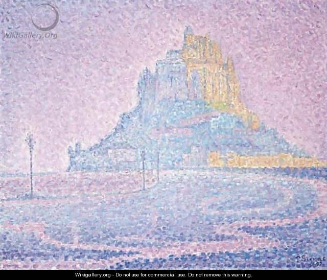 Mont Saint-Michel. Brume et soleil - Paul Signac