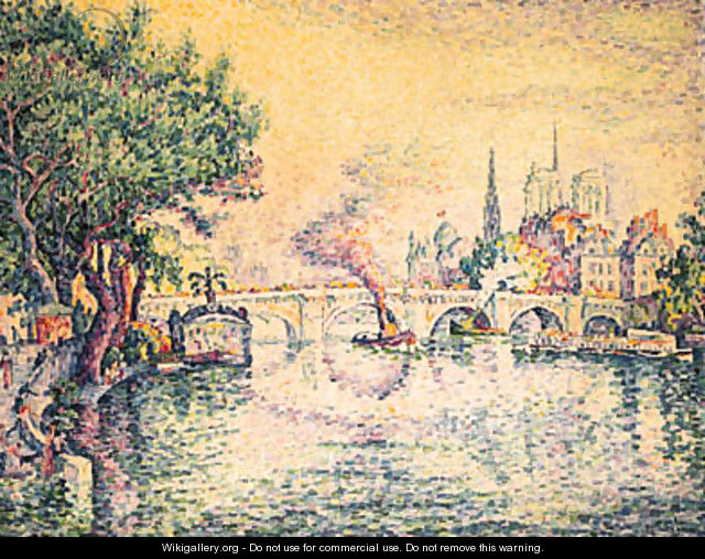 Le Pont-Neuf (Notre-Dame de Paris vue du Pont-Neuf) - Paul Signac