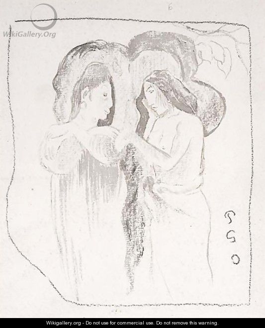Deux femmes tahitiennes - Paul Gauguin