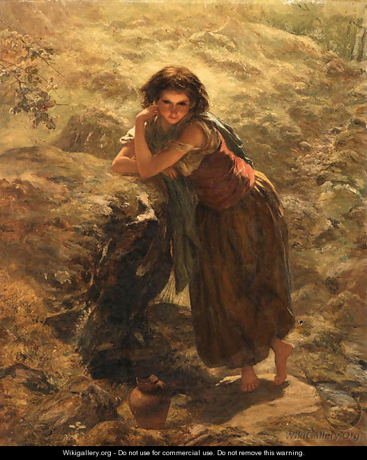 The girl at the well - Paul Falconer Poole