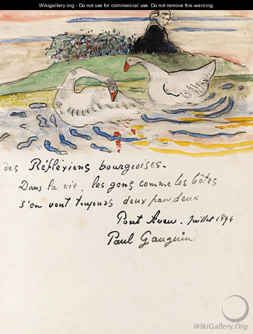 Rflexions bourgeoises - Paul Gauguin
