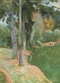 Les grands arbres - Paul Gauguin