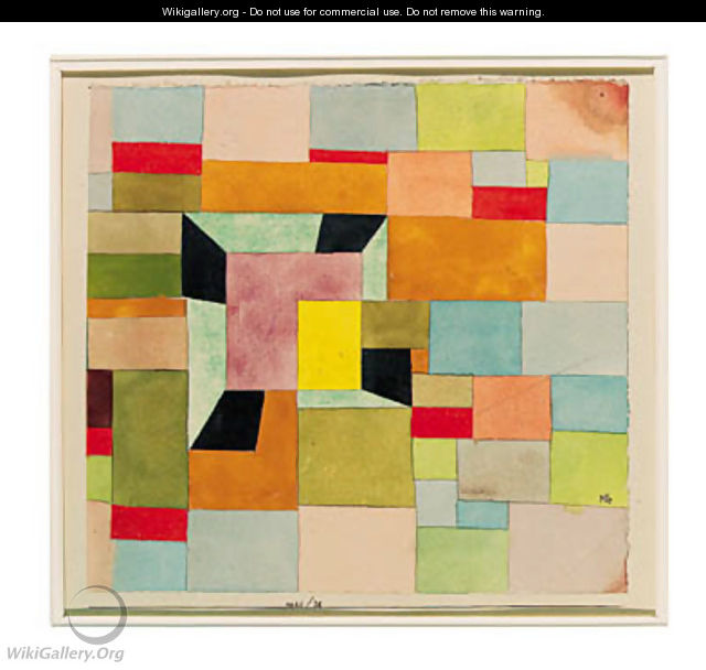 Aufgeteilte Farbvierecke - Paul Klee