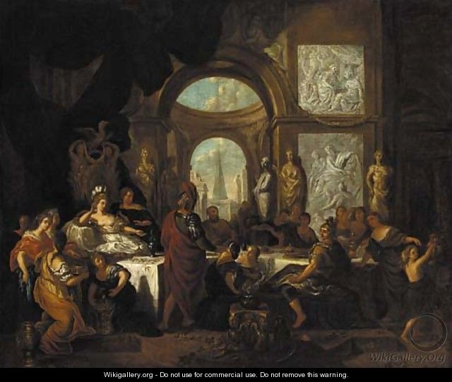 The Banquet of Cleopatra - Ottmar, the Younger Elliger