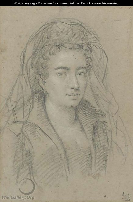 Portrait of a woman, bust-length - Ottavio Leoni