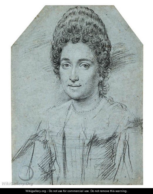 Portrait of a lady, bust-length - Ottavio Leoni