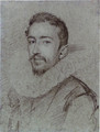 Portrait of a bearded man, bust length - Ottavio Leoni