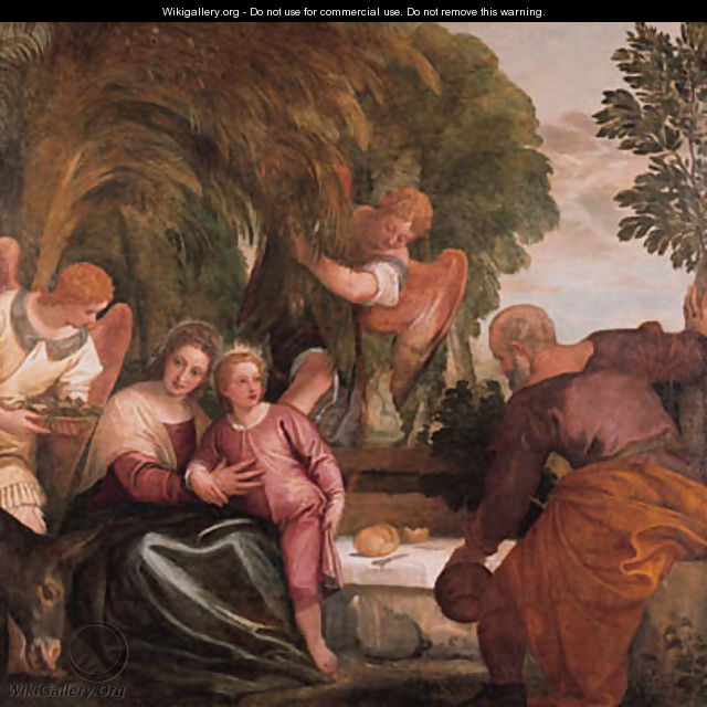 The Rest on the Return from Egypt - Paolo Veronese (Caliari)