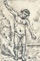 Baigneur aux bras ecartes - Paul Cezanne
