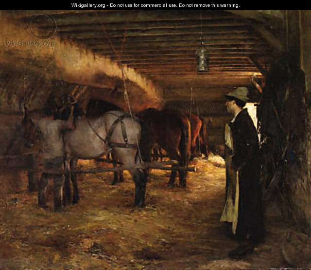 In the Stable - Pascal Adolphe Jean Dagnan-Bouveret