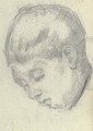 Tete de Paul Cezanne fils - Paul Cezanne