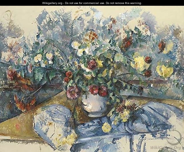 Grand bouquet de fleurs - Paul Cezanne