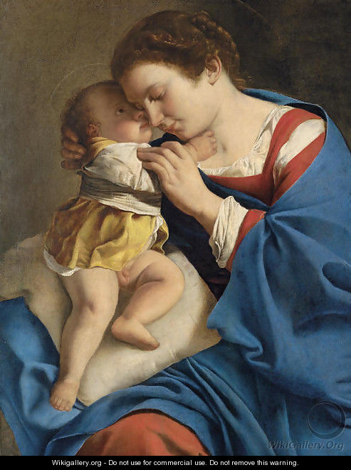 The Madonna and Child 2 - Orazio Gentileschi