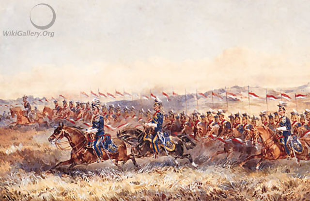 The Charge of the 9th Royal Lancers - Orlando Norie